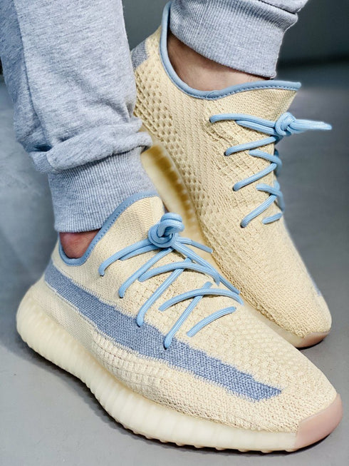 Yeezy Laces Linen Blue Rope Laces for Yeezy Boost 350 V2 Linen